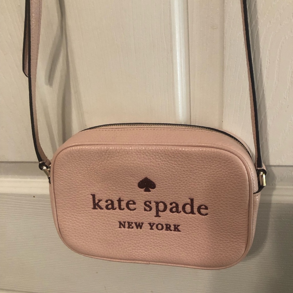 kate spade Blush Pink Pebble Leather Crossbody Bag